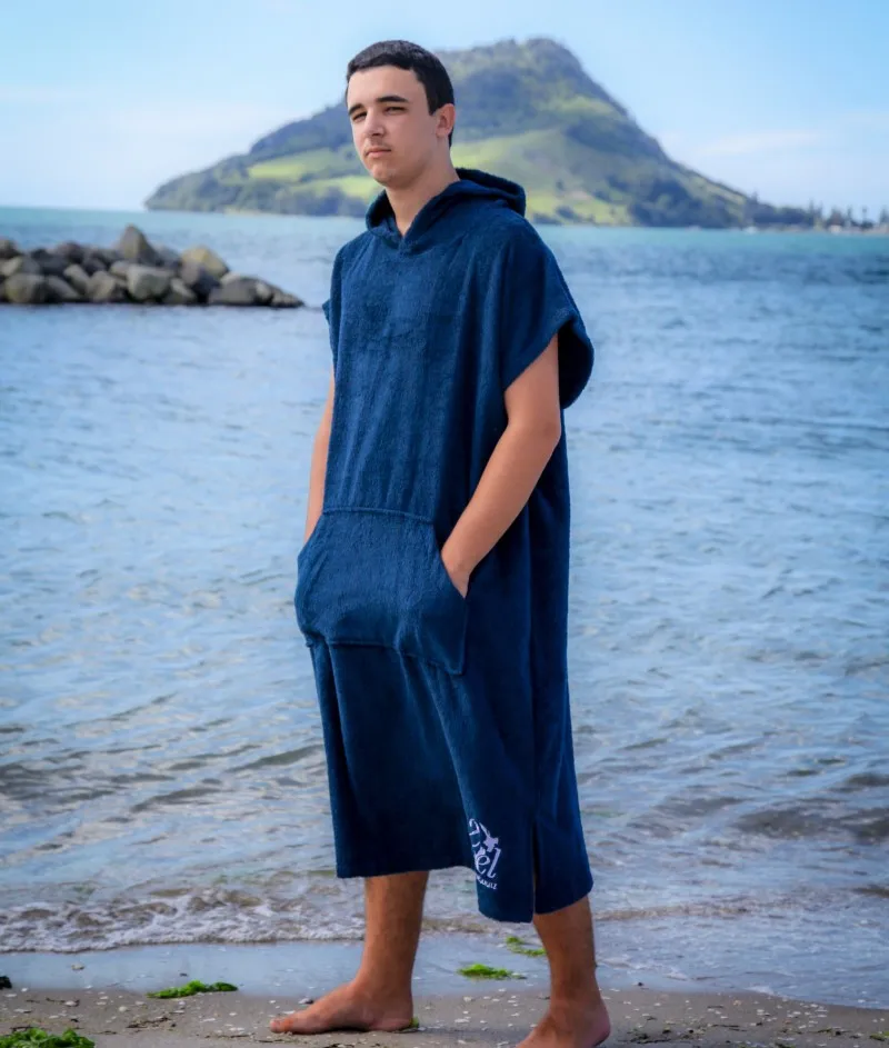 Adult Hooded beach poncho towel XXL Swimming robe for men
