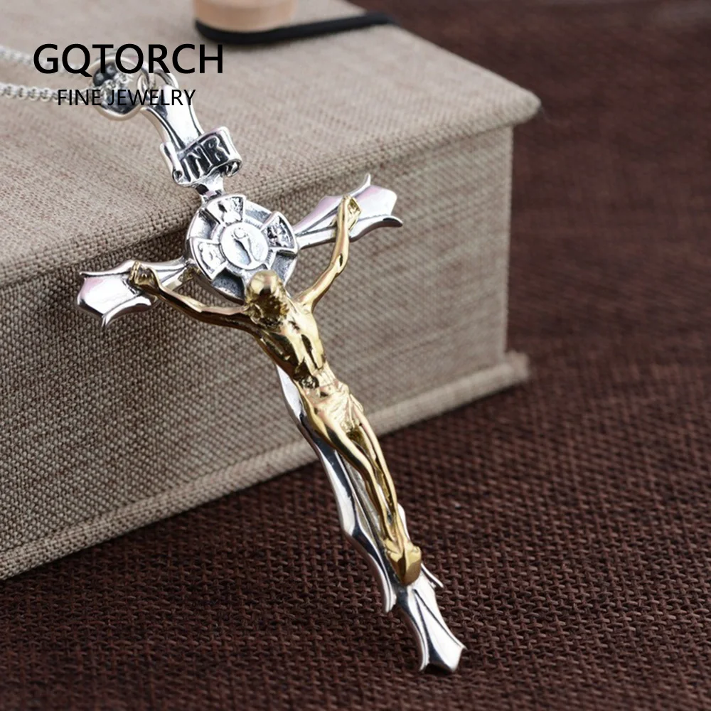 Real Pure 925 Sterling Silver Crucifix 