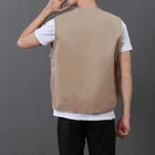 Men's Vest Men's Multi Pockets Cargo Vest For Photography Outdoor Fisherman Journalist Fishing Vest Waistcoat