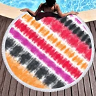Suede Beach Towel Custom Printed Round Microfiber Suede Custom Made Quick Dry Beach Towel Logo