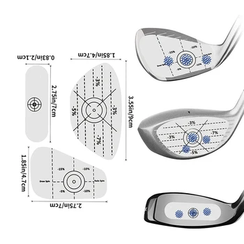 Custom Logo Golf Impact Tape Labels Self-Teaching Sweet Spot And Consistency Analysis Golf Impact Tape Seticek Set