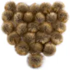 Fur Custom Handmade Fluffy Faux Fur Pom Poms Hat Decoration