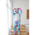 Adult Onesie Christmas Adult Animal Flannel Breathable Onesie Sleepwear Unicorn Women Pajamas