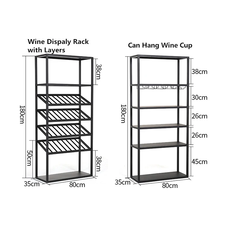 Bulk Wholesale Stand Metal Large Tall Metal Slant Wine Bottle Rack Shelf