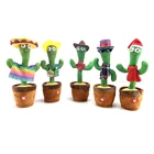 Toys Wholesale Stuffed English Music Lights Simulation Doll Dancing Cactus Plush Toys