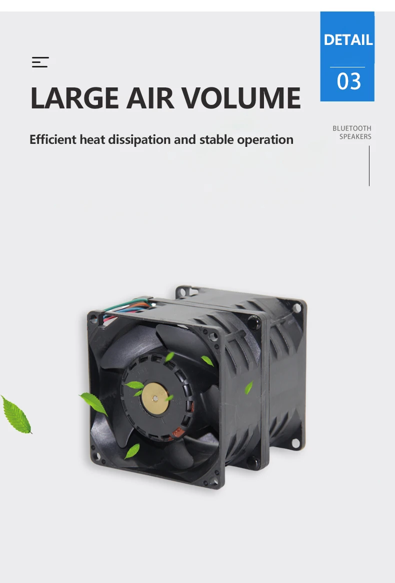Fan, 12v, 24v, 48v, 80mm - detail 12