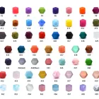 Hexagon Silicone Teething Beads 100% Food Grade BPA Free Silicone Hexagon Beads Baby Teething Mommy Wear Beads