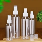 Lotion Cream Lotion Bottle Custom 100ml PET Clear Empty Round Plastic Spray Bottle For Skin Care Lotion Cream Achohol
