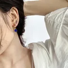 Earrings Gemstone Baroque Pearl Hoop Earrings Beaded Diamond Cc Stud Earrings Gemstone Pearl For Women Set