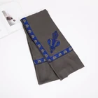 Shawl Muslim Scarf 58*58cm High Quality Polyester Dubai Middle East Muslim Headscarf Embroidered Shawl Arab Men Scarf
