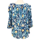 Clothes Top Women's Spring And Summer New Long-sleeve Fashionable Ladies Rayon Clothes Top Blouse