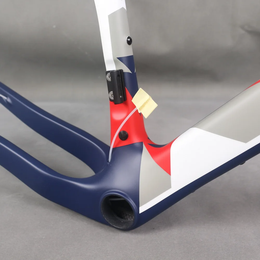 Full Hidden Cable Carbon Fiber T1000 Disc Brake Gravel Bike Frame GR060 Geometric Pattern Design Machine Di2 Compatible