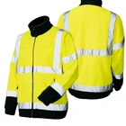 Hoodie LX913 Hi Vis Softshell Reflective Safety Running Pullover Hoodie