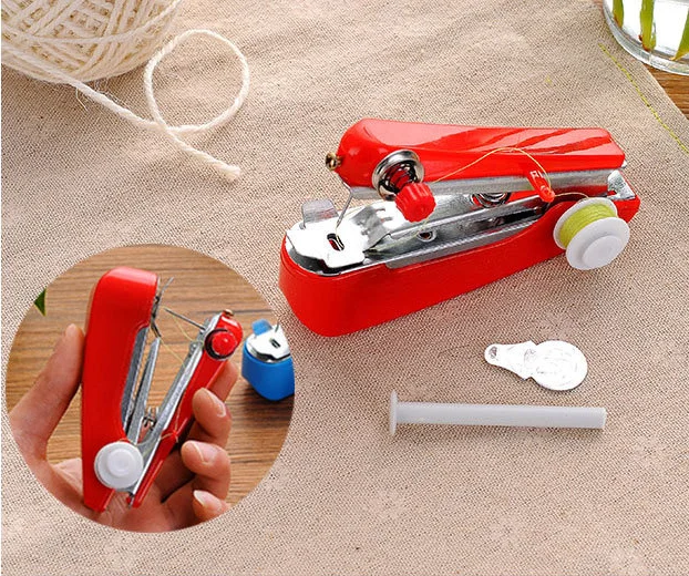 Household Portable Mini Clothes Stitch Tool Handheld Stitching Machine Electric Cloth Sewing Machine