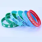 Band Rubber Bracelet Rubber Band Bracelets For Event Coloful Band Inkfill Debossed Rubber Machine Silicone Bracelet