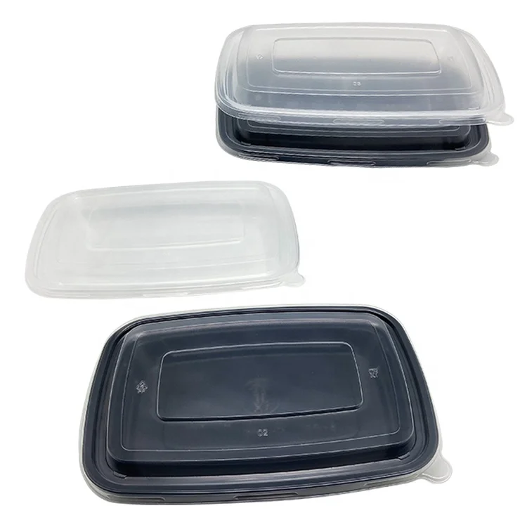 Meal Prep Food Containers Plastic Takeaway Microwave Storage Freezer Boxes 500cc 