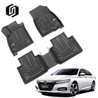 Floor Mats Car Mat Floor Mat Top Grade Luxury Novelty Material 3D TPE Rubber Car Floor Mats For HONDA ACCORD 2018