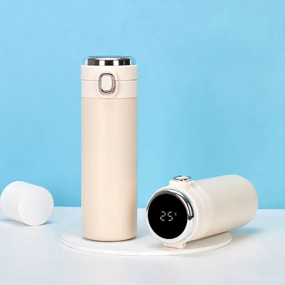 custom logo smart water bottle led temperature display vacuum flask smart thermo