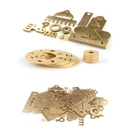 Custom Cnc Machining Laser Cutting Brass Plates Polished Brushed Sheet Metal Parts