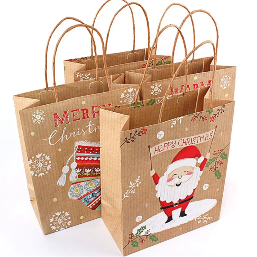 buy christmas gift bags santa sacks kraft paper