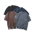 Color Shirts Cotton High Quality Solid Color Crew Neck Acid Washed Popular Custom Unisex T Shirts Custom Printing