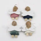 Wing Wholesale Christmas Decorations Dolls Ornaments Gifts Cute Angel Doll With Glitter Wing