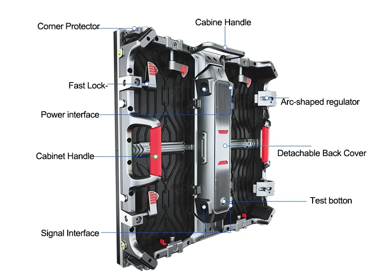 IP43 Rated Waterproof High Brightness Full Color P3.91 LED Display Screen for Outdoor Rental Events