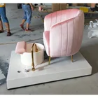 Salon Foshan Factory Hot Pink Luxury Beauty Salon Throne Foot Spa Pedicure Chair For Sale