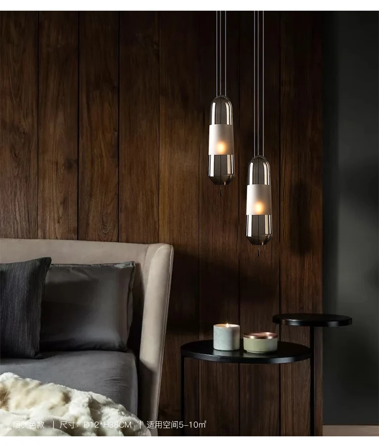 Clear Hanging Ball Lamp Pendant Light Hand Blown Selene Decorative Nordic Modern Indoor Glass pendant light