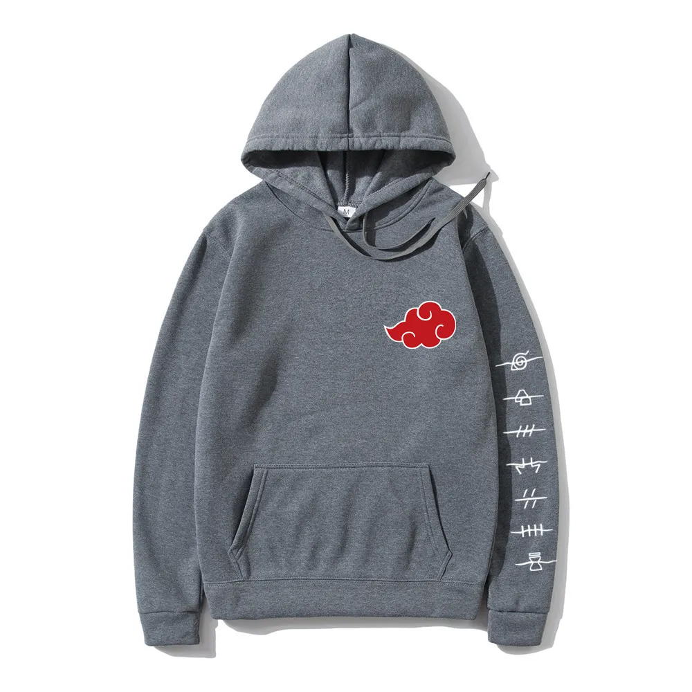 Sudadera con capucha de Naruto Akatsuki para mujer, ropa de calle con  estampado de símbolos de