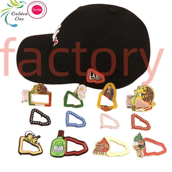 Factory Exist Shape Logo Metal Soft Enamel Brim Pins Hat Clips Custom