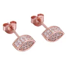 Cubic Zirconia Factory Supply Customized Size And Design Sterling Silver 925 DIY Earrings Cubic Zirconia Earrings Stud