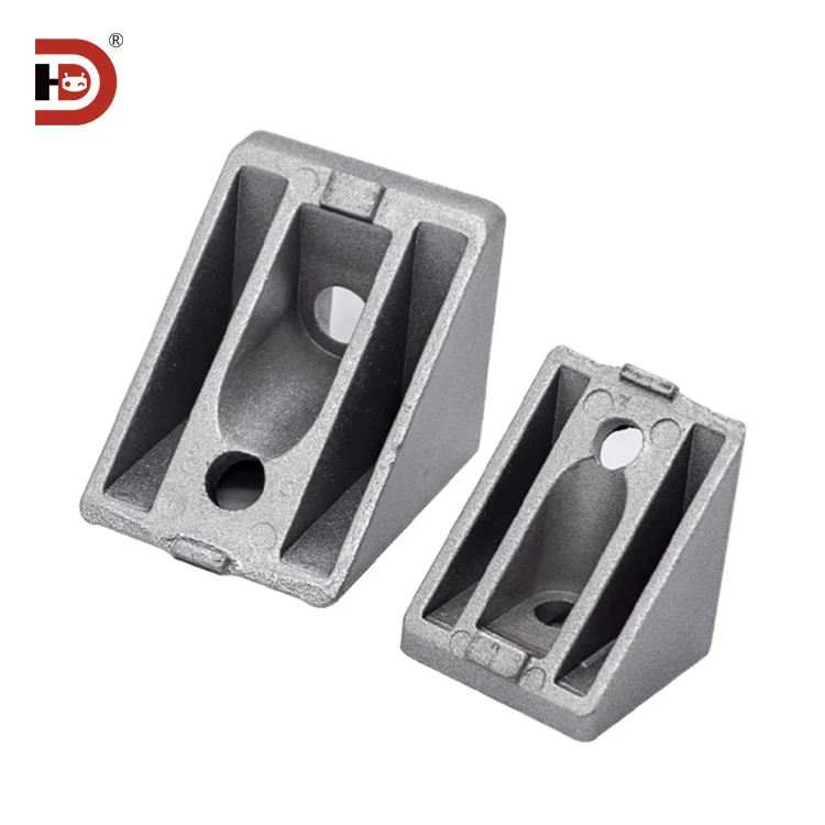 Industrial Aluminum Profile Accessories Corner Code 4040/45 Degree Beveled Edge Connector Fasteners factory