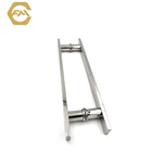 Product Glass New Product Stainless Steel 304 Square Tube Tempered Shower Glass Door Handle