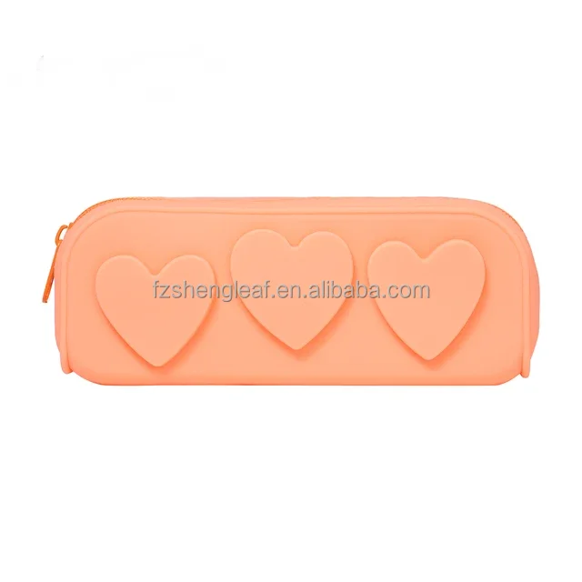 product custom 2024 kawaii cute 3d silicone a pencil case box pouch bag beautiful small school kid with zipper for girls boy-0