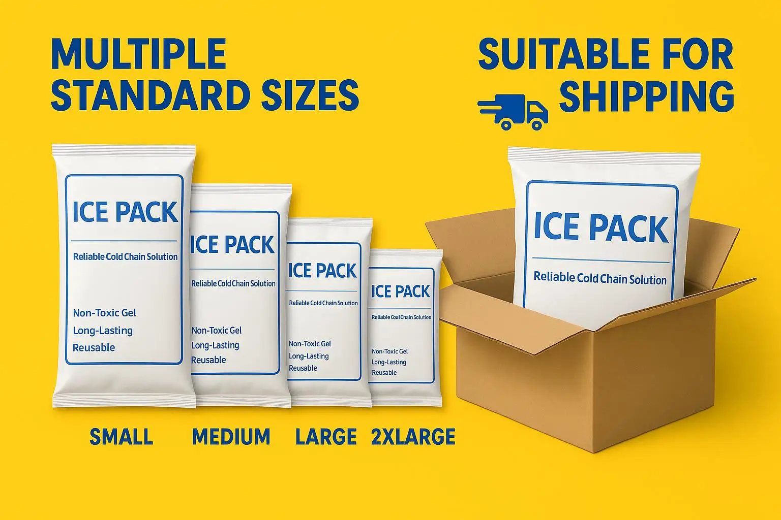 Long-Lasting Reusable Gel Ice Pack for Cold Chain Shipping & Food Temperature Maintenance - detail 4