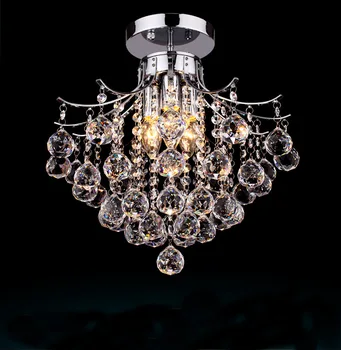 JYL-HQ5003 Multiple color decorative lamps transparent purple chandelier luxury chrome chandelier modern