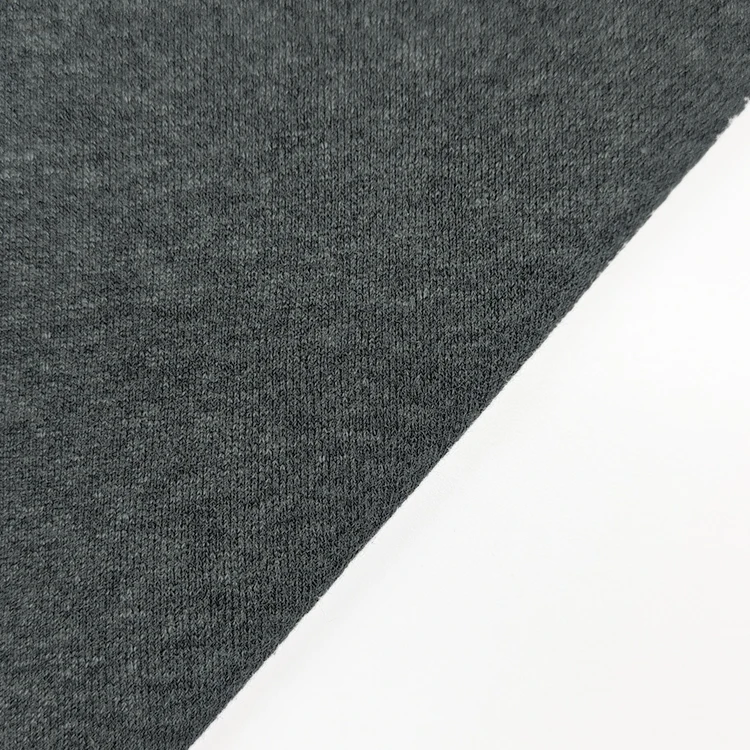 Fashion Style Knitted Terry Fabric 80 Cotton 20 Polyester Material Melange Fleee Fabric for Hoodie factory