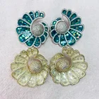 Earrings Fashion New Creative Shell Piece Fan-Shaped Geometric Earrings For Women