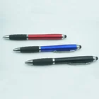 Up Pen Custom Laser Logo Multi Function LED Light Up Soft Touch Stylus Ball Pen