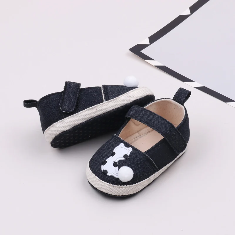 Spring Autumn Summer Denim Material Soft Sole Newborn Infant Baby Girl Shoes 2024 supplier