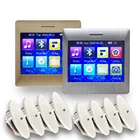 Audio Touch Screen Stereo Smart Wireless Audio System Background Music Controller BT AUX Wall Mounted Amplifier Panel