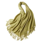 Hijab Wholesale Women Fashion Winter Logo Oversized Warm Scarves Shawl Wool Scarf Hijab