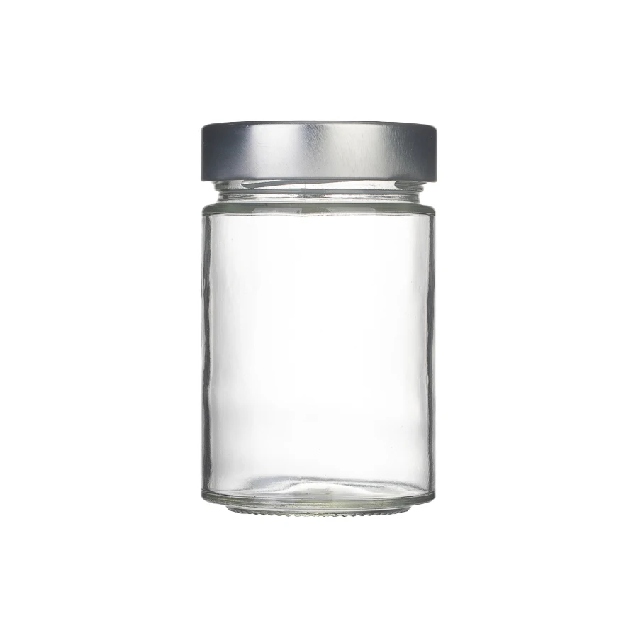 Clear Glass Packaging 4oz 8 oz 11ounce Food Storage Containers Tea Spice Salt Peanut Jars with lug cap