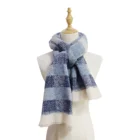 Scarf Designer Scarf Manufactured Directly New Fashionable Female Warm Checked Scarf Shawl With Tassels