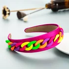 Personality Pastoral Cute Macaron Color Chain Headbands Girl's Hairband For Women Hair Accessories