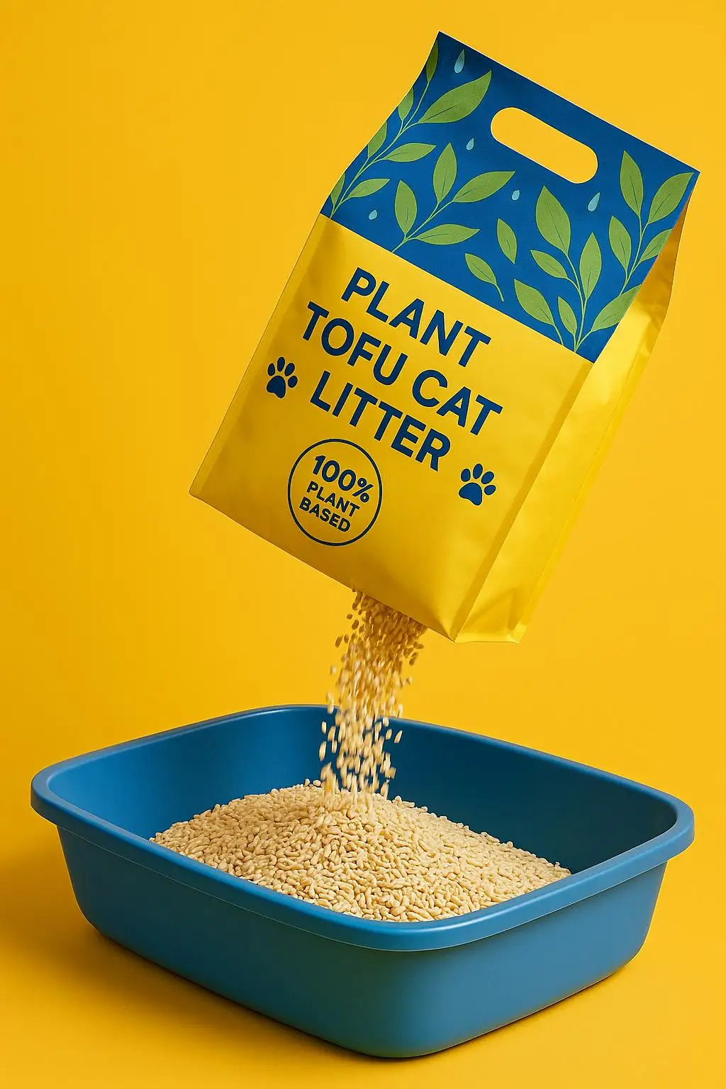 Side Gusset Bag with Handle for Bulk Cat Litter Packaging - detail 6