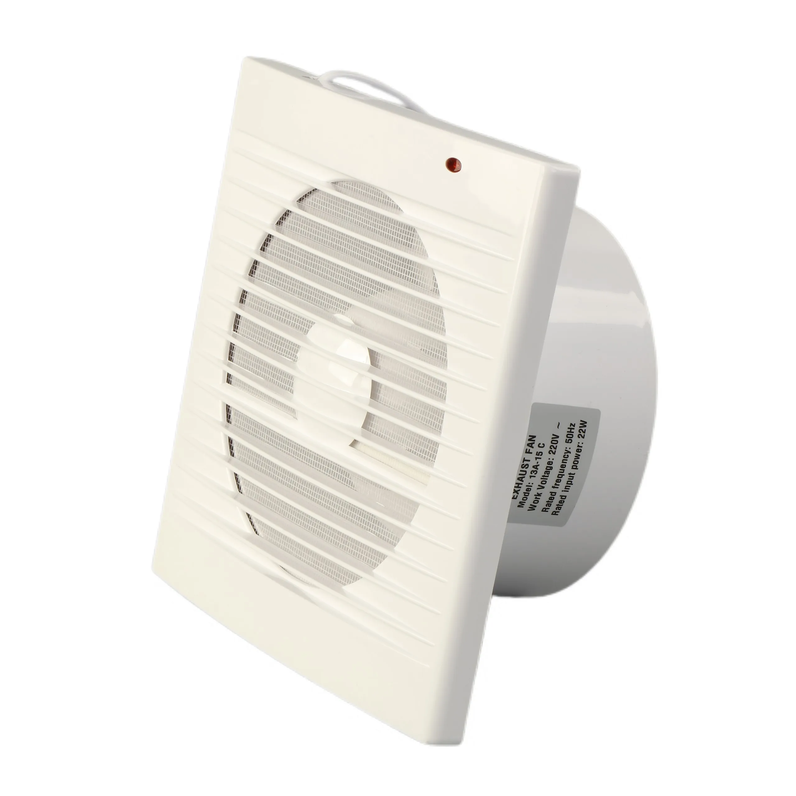 Bathroom Air Smoke Extractor, Wall, Inline, Plastic - detail 4