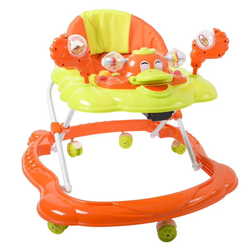 Guangzhou Rubber Wheel Music Newborn 2 In 1 Safety Baby Rolling Swing Chair Walker Happy For Baby Girls