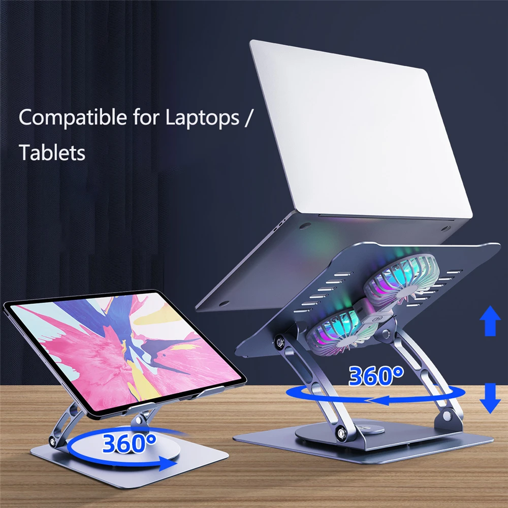 Notebook Cooling Pad with Low Noise Fan Cooler Ultra-Thin Laptop Stand Holders